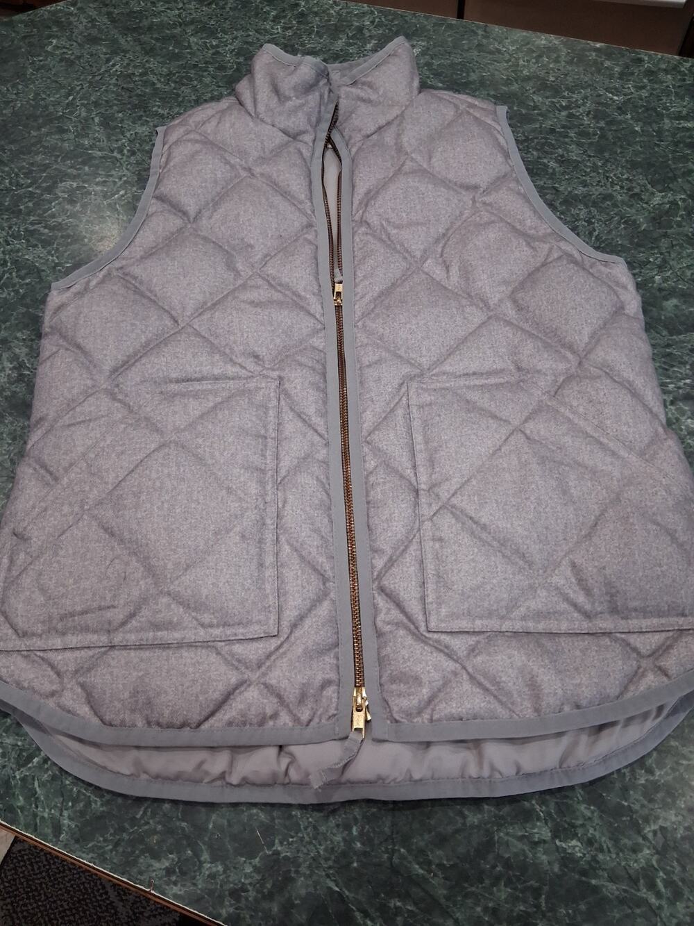 J Crew Vest Womens Sz S Down Waterfowl Feather Insulation Quilted Puffer Warm